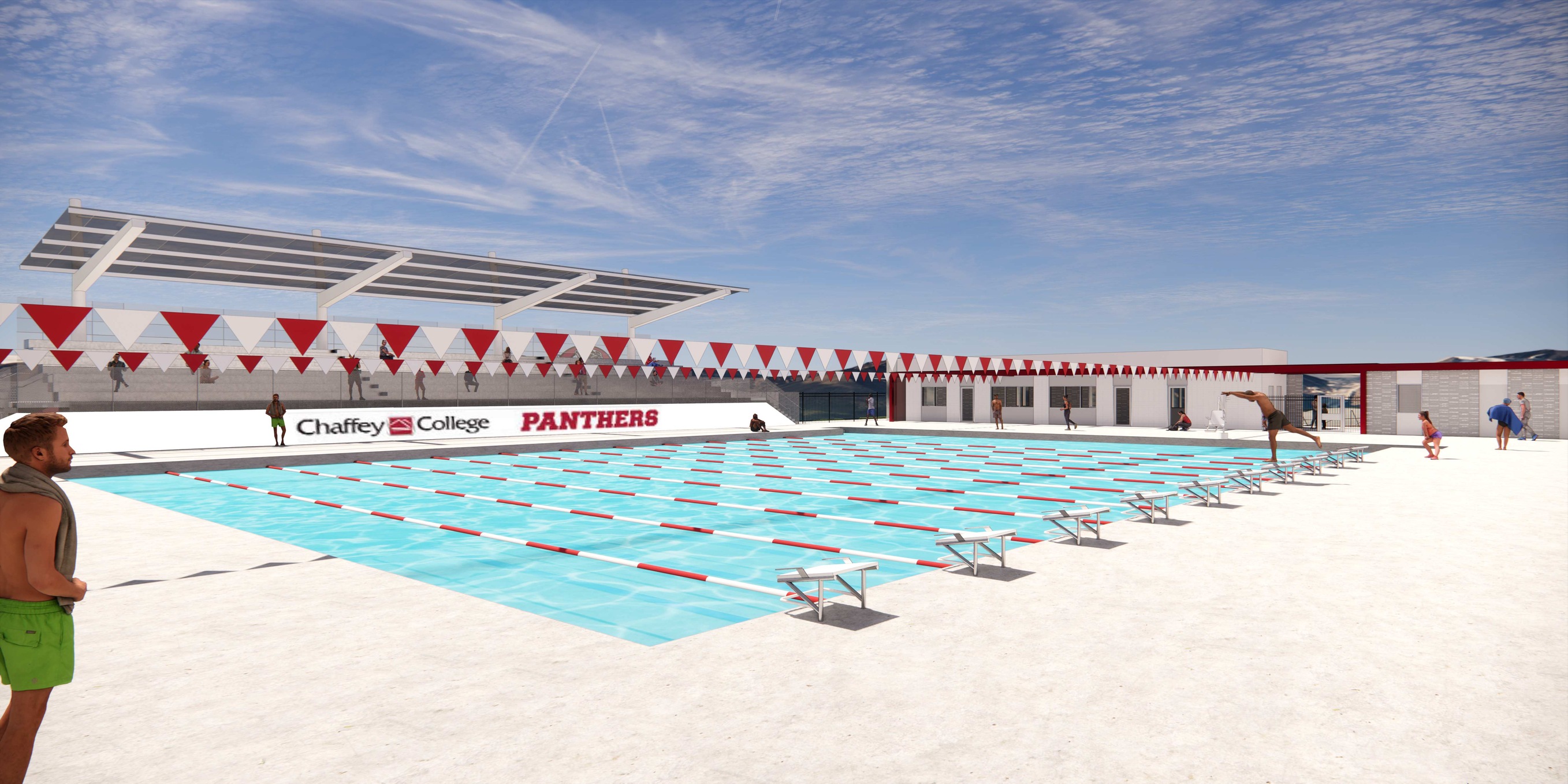 Rendering of new aquatics complex
